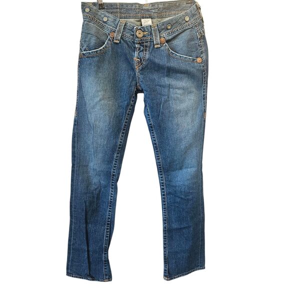 Vintage True Religion Big T Jeans Straight Leg Button Fly Size 31 Low Rise - Picture 2 of 16